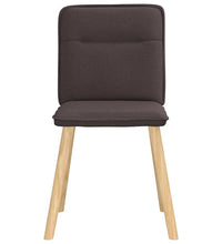 Esszimmerstühle 4 Stk. Dunkelbraun Stoff