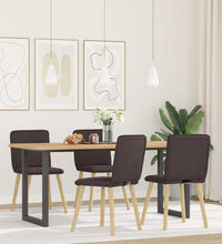 Esszimmerstühle 4 Stk. Dunkelbraun Stoff