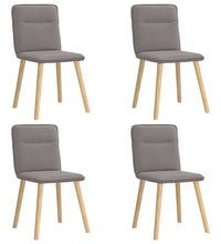 Esszimmerstühle 4 Stk. Taupe Stoff