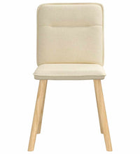 Esszimmerstühle 4 Stk. Creme Stoff