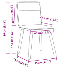 Esszimmerstühle 4 Stk. Creme Stoff