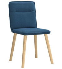 Esszimmerstühle 4 Stk. Blau Stoff