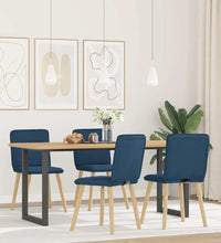 Esszimmerstühle 4 Stk. Blau Stoff