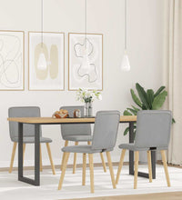 Esszimmerstühle 4 Stk. Wolkengrau Stoff