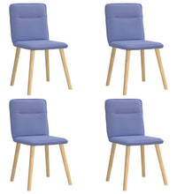 Esszimmerstühle 4 Stk. Jeansblau Stoff