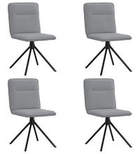 Esszimmerstühle 4 Stk. Hellgrau Stoff