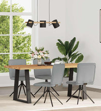 Esszimmerstühle 4 Stk. Hellgrau Stoff