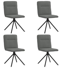 Esszimmerstühle 4 Stk. Dunkelgrau Stoff
