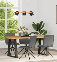 Esszimmerstühle 4 Stk. Dunkelgrau Stoff