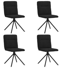 Esszimmerstühle 4 Stk. Schwarz Stoff