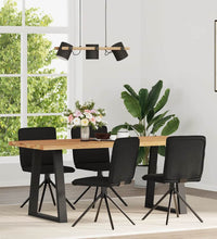 Esszimmerstühle 4 Stk. Schwarz Stoff