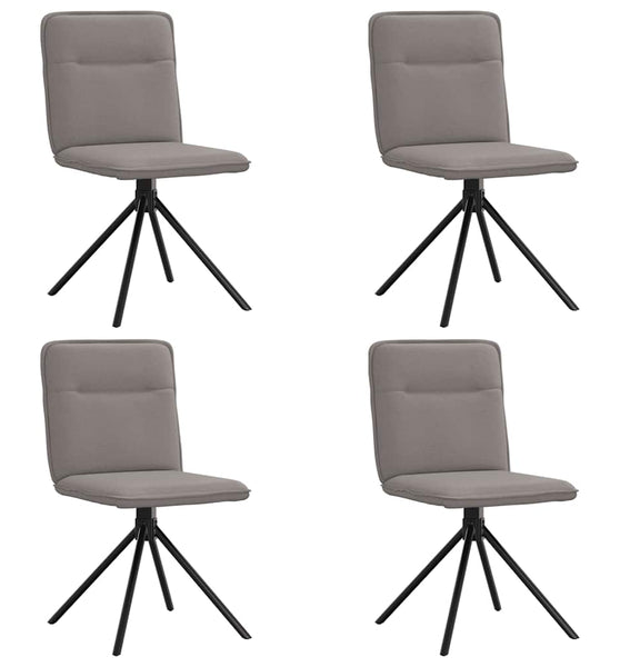 Esszimmerstühle 4 Stk. Taupe Stoff
