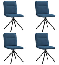 Esszimmerstühle 4 Stk. Blau Stoff