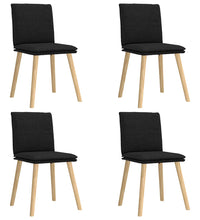 Esszimmerstühle 4 Stk. Schwarz Stoff