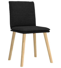 Esszimmerstühle 4 Stk. Schwarz Stoff