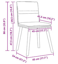 Esszimmerstühle 4 Stk. Schwarz Stoff