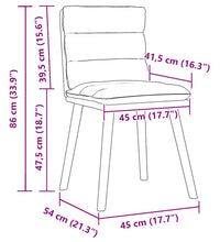 Esszimmerstühle 4 Stk. Creme Stoff