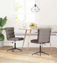 Esszimmerstühle 2 Stk. Grau Kunstleder