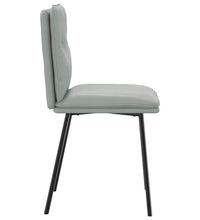 Esszimmerstühle 4 Stk. Hellgrau Samt