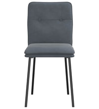 Esszimmerstühle 4 Stk. Dunkelgrau Samt