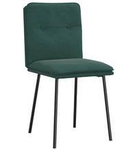 Esszimmerstühle 4 Stk. Dunkelgrün Samt