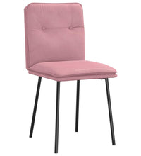 Esszimmerstühle 4 Stk. Rosa Samt