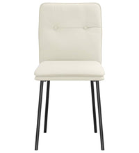 Esszimmerstühle 4 Stk. Creme Samt