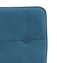 Esszimmerstühle 4 Stk. Blau Samt