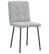 Esszimmerstühle 6 Stk. Hellgrau Samt