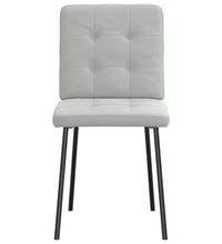 Esszimmerstühle 6 Stk. Hellgrau Samt