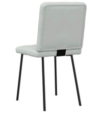 Esszimmerstühle 6 Stk. Hellgrau Samt