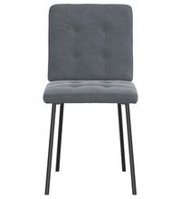 Esszimmerstühle 6 Stk. Dunkelgrau Samt