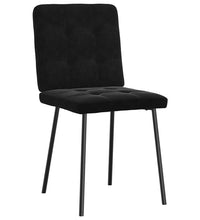 Esszimmerstühle 6 Stk. Schwarz Samt