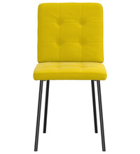 Esszimmerstühle 6 Stk. Gelb Samt