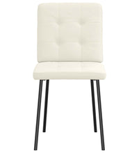 Esszimmerstühle 6 Stk. Creme Samt