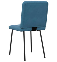 Esszimmerstühle 6 Stk. Blau Samt