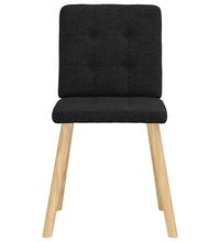 Esszimmerstühle 6 Stk. Schwarz Stoff