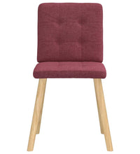 Esszimmerstühle 6 Stk. Weinrot Stoff