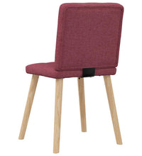 Esszimmerstühle 6 Stk. Weinrot Stoff