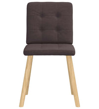 Esszimmerstühle 6 Stk. Dunkelbraun Stoff