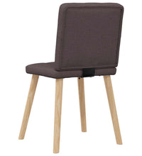 Esszimmerstühle 6 Stk. Dunkelbraun Stoff