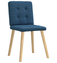 Esszimmerstühle 6 Stk. Blau Stoff