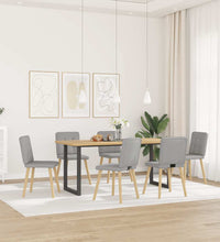 Esszimmerstühle 6 Stk. Wolkengrau Stoff