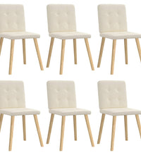 Esszimmerstühle 6 Stk. Leinenbezug