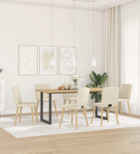 Esszimmerstühle 6 Stk. Leinenbezug