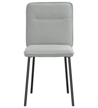 Esszimmerstühle 6 Stk. Hellgrau Samt