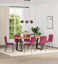 Esszimmerstühle 6 Stk. Weinrot Samt