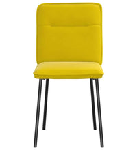 Esszimmerstühle 6 Stk. Gelb Samt