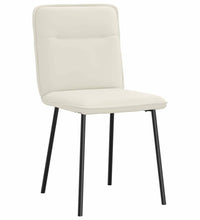 Esszimmerstühle 6 Stk. Creme Samt