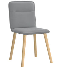 Esszimmerstühle 6 Stk. Hellgrau Stoff